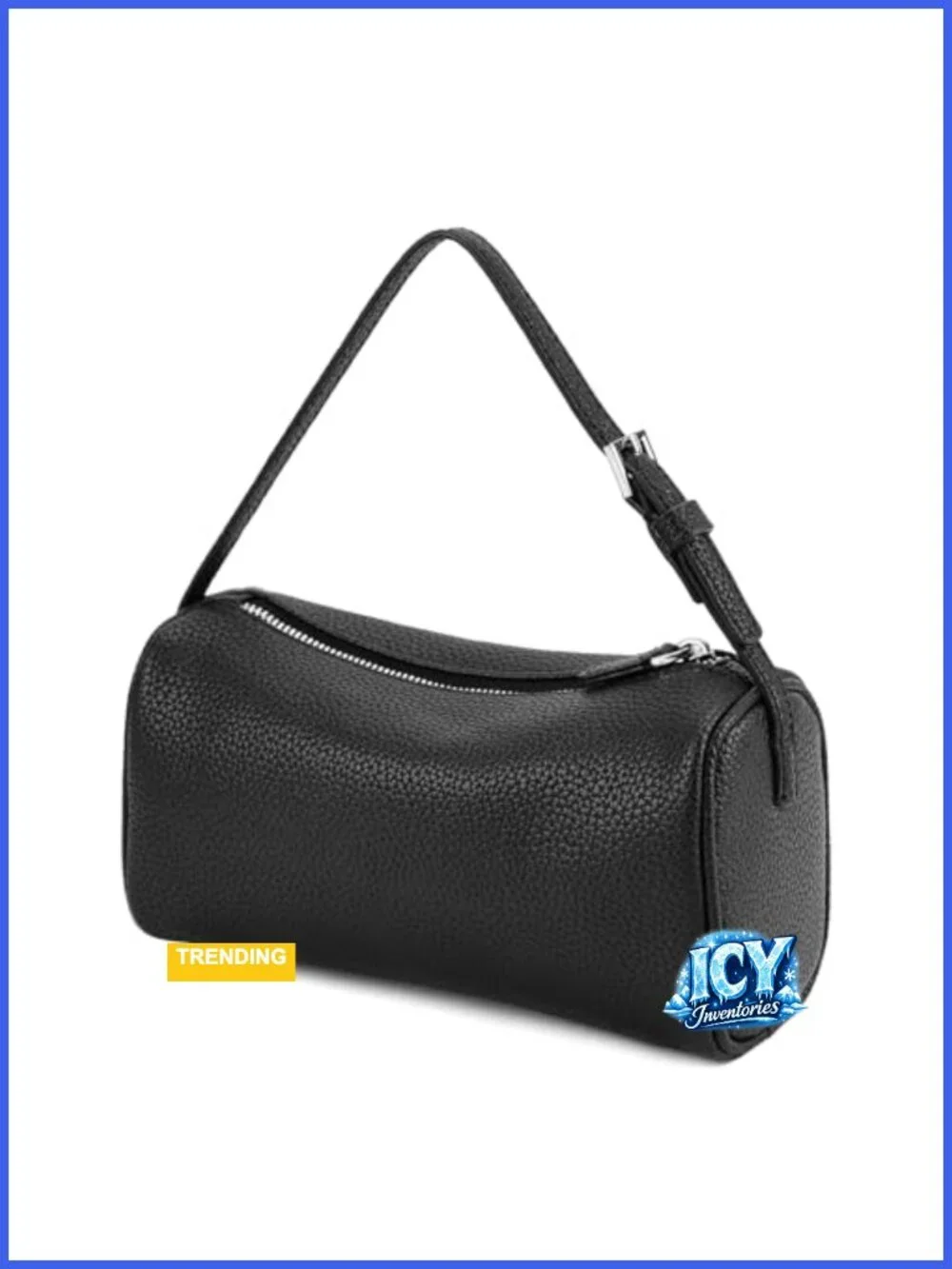 PU Leather Hobo Crossbody Bag Women Small Barrel Purse Casual Shoulder Handbag